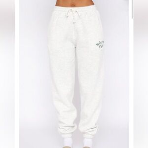 White Fox Sweatpants